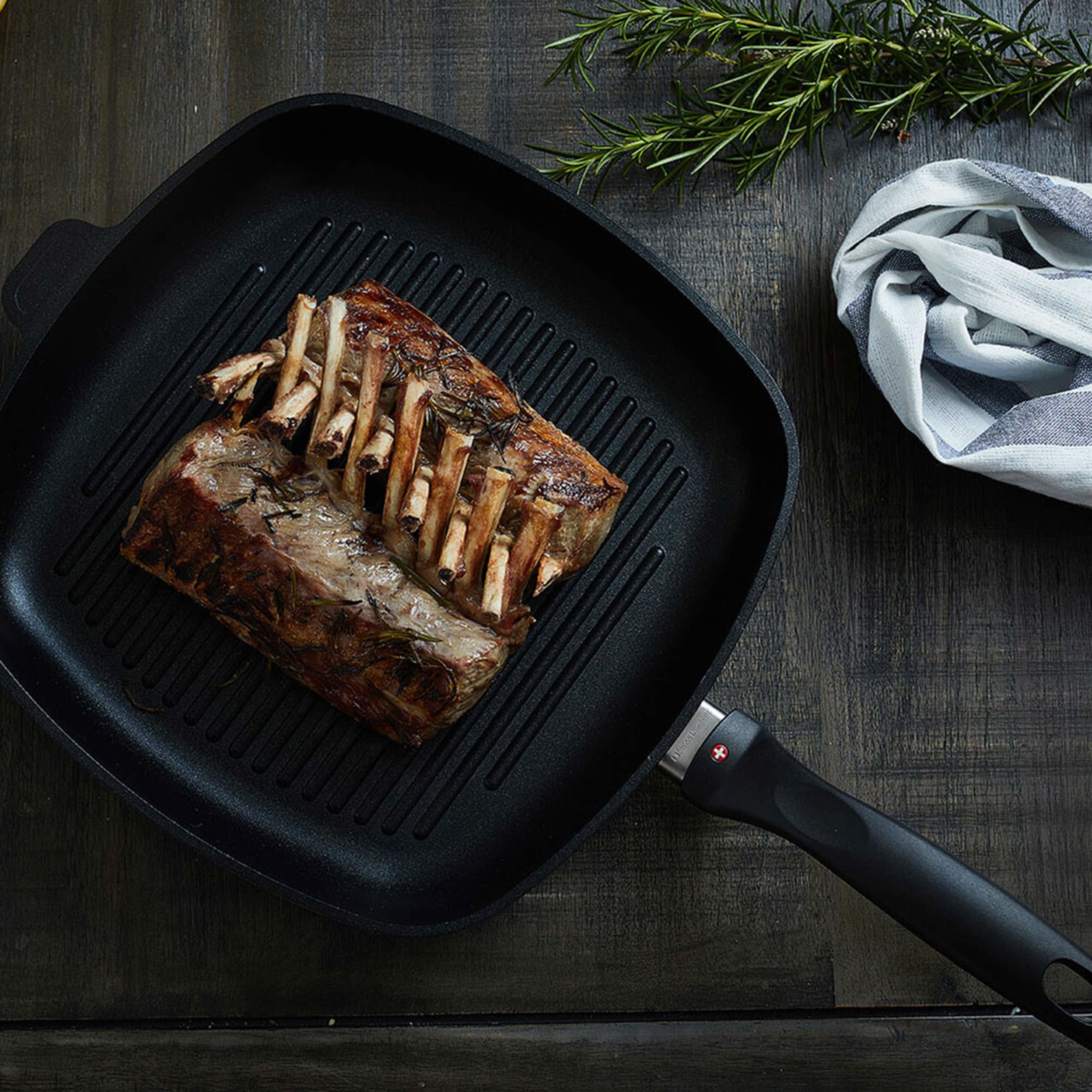 Swiss Diamond Induction XD Square Shallow Grilll Pan 28cm